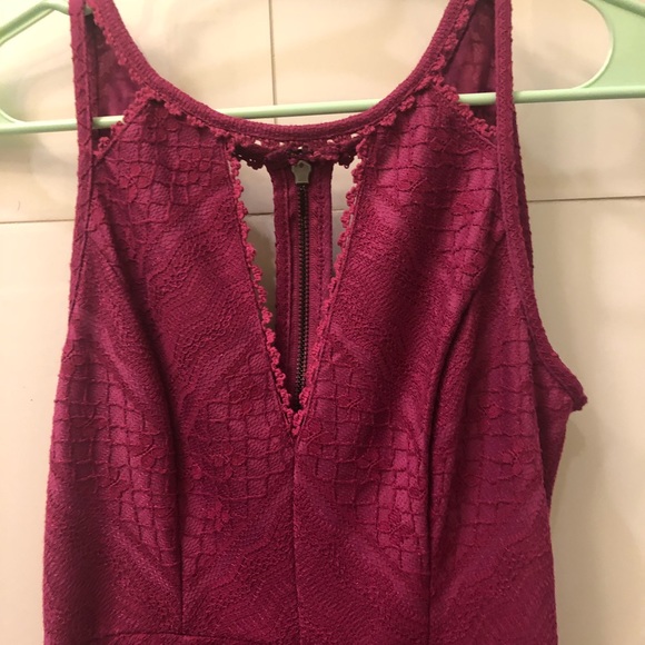 👗Free People Violet/Magenta Skater Mini Dress,👗 like new.Worn one. - Picture 7 of 7